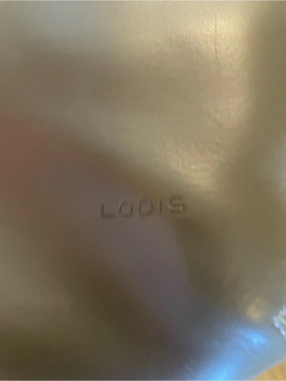 Lodis Olive Gray Leather Audrey Milano Tote with Rolled Handles